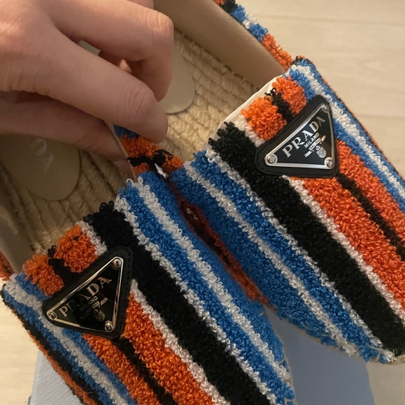 Prada Multicolor Striped Espadrilles - Picture 4 of 4